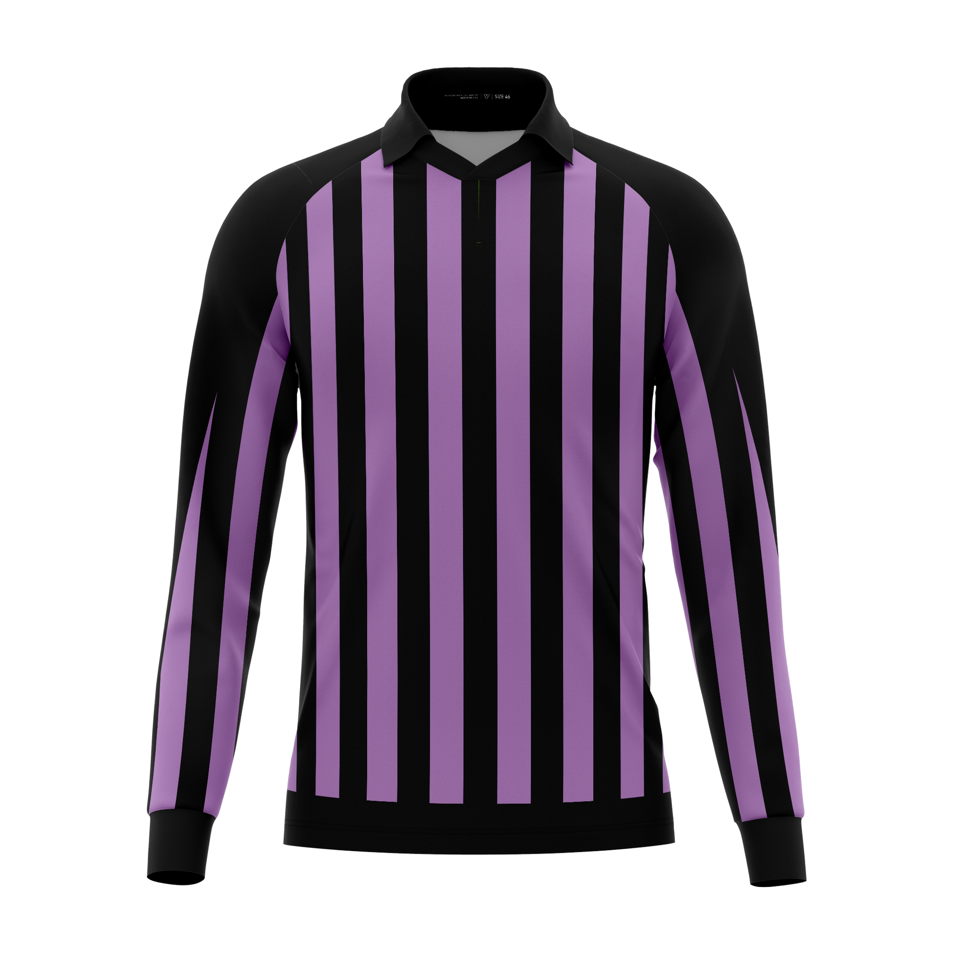 Linesman Purple Jersey Patriot Sports  Front View.  Printed all over in HD on premium fabric. Handmade in California.