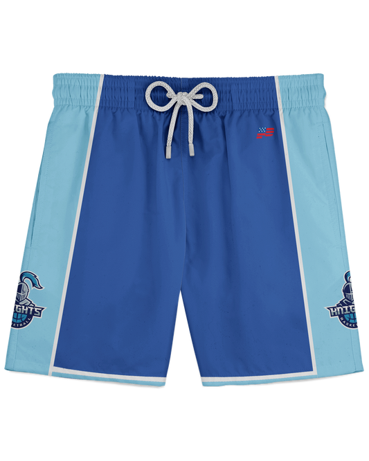 BASKETBALL Athletic Shorts  Patriot Sports  Front View.   printed all over in HD on premium fabric. Handmade in California.