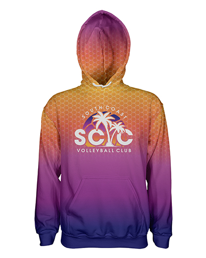 VOLLEYBALL printed all over in HD on premium fabric. Handmade in California.