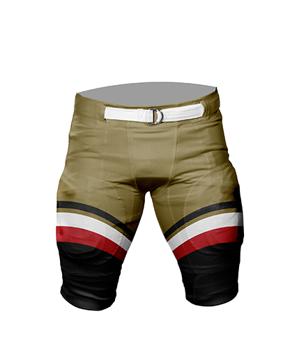 FOOTBALL 2 Pants   Patriot Sports   Front View. Printed all over in HD on premium fabric. Handmade in California.